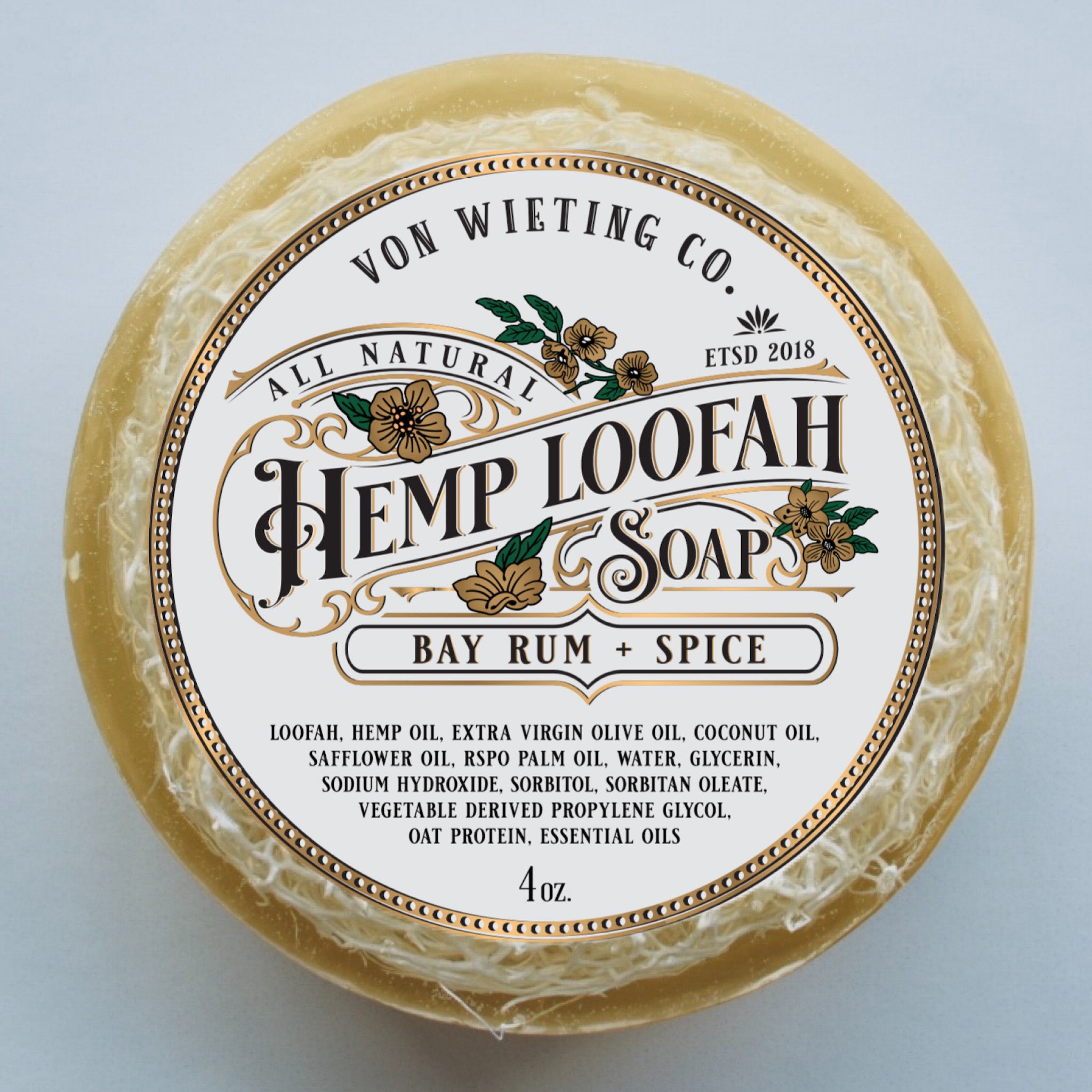 Bay Rum Loofah Soap – Von Wieting Co.